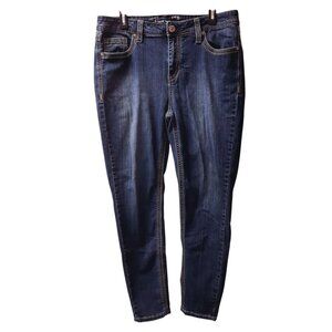 Gloria Vanderbilt Missy Y2K Skinny Jeans Womens Size 12 Blue Denim Stretch